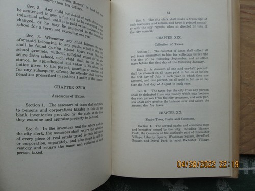 Revived ordinances of the city of rochester new hampshire 1925 - Picture 7 of 12