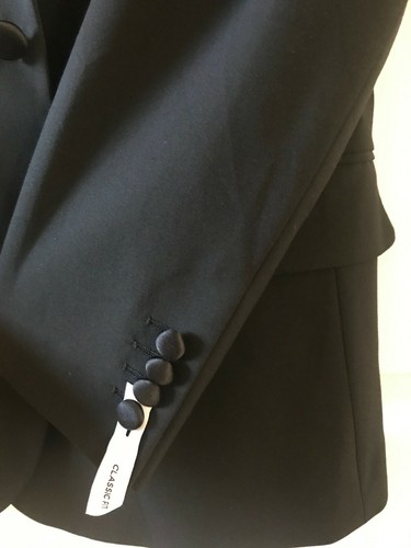 JF J. Ferrar 360o Stretch Men's Classic Fit Black Suit Size 44 Long NWT $180 - Picture 5 of 6