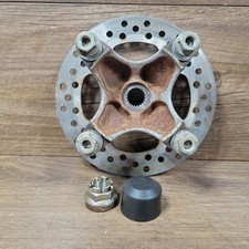Kawasaki Prairie 650 Brute Force Front Hub Wheel Axle Hubs Rotors OEM Caps Nuts 