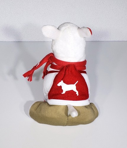 Difícil de Encontrar Target Dog Bullseye Peluche Blanco Camisa Caquis Bufanda Mochila 7" Usado en Excelente Condición - Imagen 4 de 7
