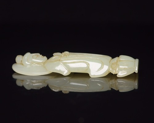 Chinese Natural Hetian Jade Carved Kwan-yin Statue Collection Sculpture Nice Art - Picture 7 of 17