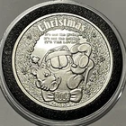 Garfield Loving Christmas Rare Collector Coin 1 Troy Oz .999 Fine Silver Round