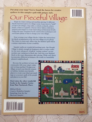 Our Peaceful Village Lynn Rice Quilting 4 Designs Applique Vtg 1994 PB 56pp TPP - Picture 3 of 6