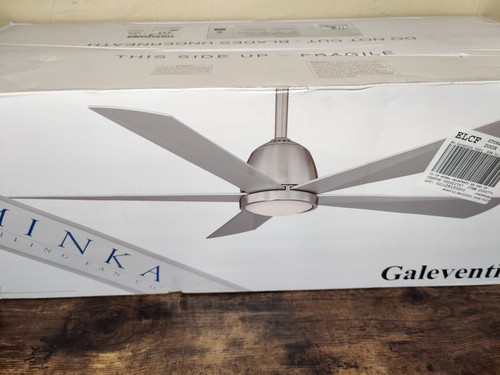 Minka 2599771 Galeventi 52 Inch Ceiling Fan Brushed Nickel Finish NEW - Picture 3 of 7