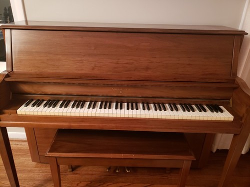 Used Sohmer piano, No. 193707, Style 45sk, Finish Walnut, - Picture 5 of 11