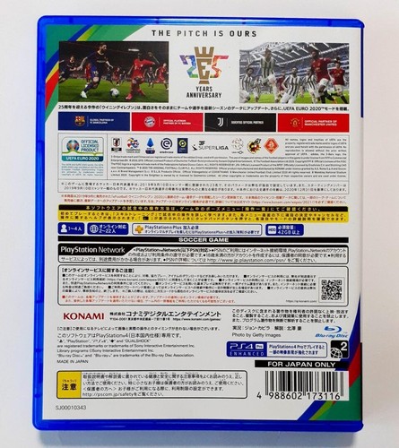 EFOOTBALL Winning Eleven 2021 Season Update PS4 Sony PlayStation 4 w/Case JP 24 - Picture 3 of 9