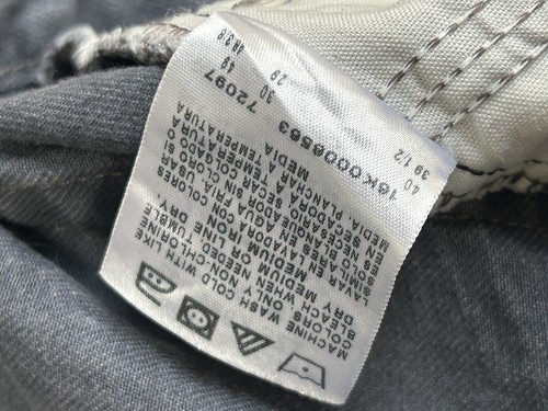 Lee Men's Grey Denim Jeans Straight Leg Relaxed Fit Size 38 X 29 Zipper Fly - Picture 8 of 14