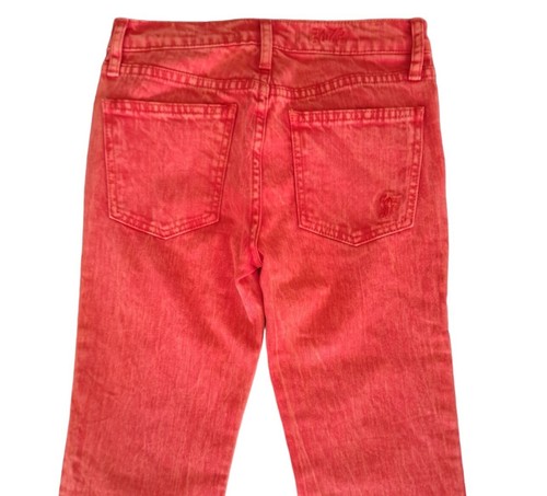 Retro Acid Wash LF FURST Premium Denim Orange Straight Leg Jeans Size 26 ☆Mint☆ - Picture 6 of 11