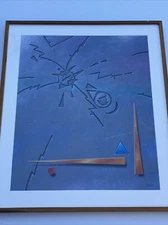 BARRY MASTELLER PAINTING ABSTRACT SURREAL Expressionism FAMOUS LISTED VINTAGE