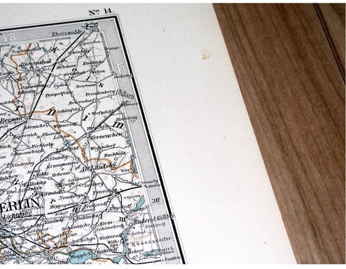 1908 ORIGINAL ANTIQUE MAP OF BERLIN SAXONY-ANHALT DESSAU MAGDEBURG GERMANY - Picture 3 of 3