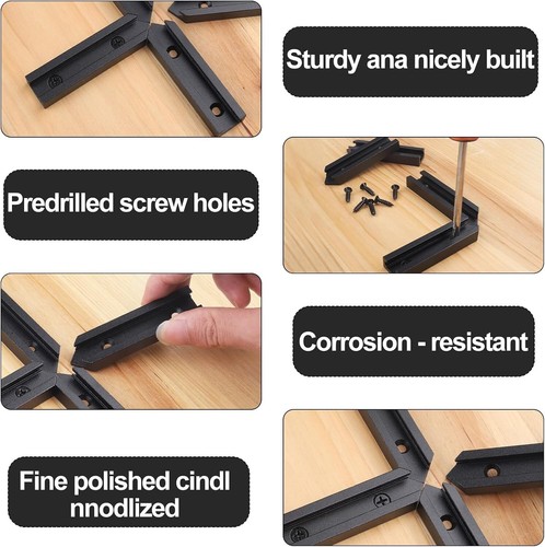 Aluminum T-Track Intersection Kit with Screws Double Cut Profile Universal... - Picture 5 of 6