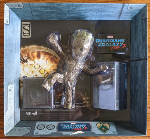 Hot Toys LMS 005 Guardians of the Galaxy Vol 2 Baby Groot Sideshow Exclusive - Picture 1 of 9