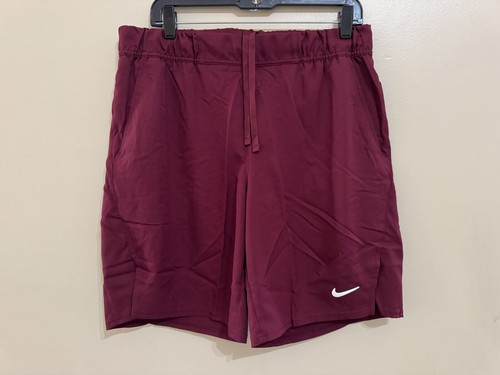 Nike Court Flex 9" Tennis Shorts Pockets Red Burgundy DH4935-670 Mens 2XL NEW - Picture 1 of 6