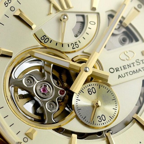 ORIENT STAR RK-AV0124G Mechanical Automatic Watch Champagne Gold Dial 41mm - Picture 10 of 10