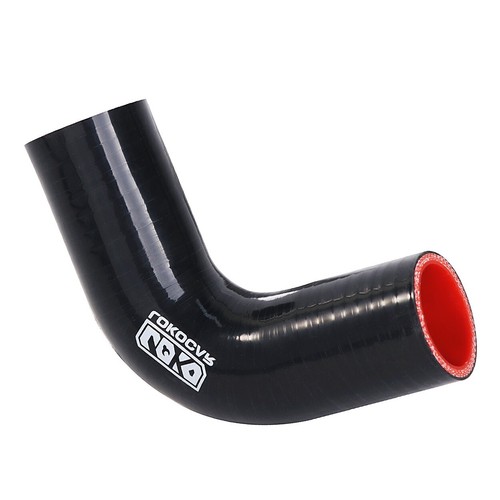 Silicone Elbow Coupler Bend Hose Turbo Joiner Pipe 90 Degree 1" 25mm -25mm Black - Foto 10 di 12
