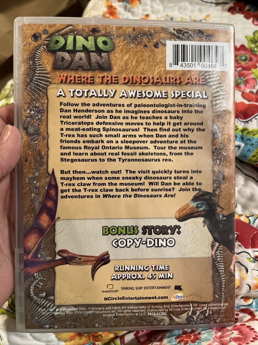 Dino Dan: Where the Dinosaurs Are DVD By Jason Spevack As Seen On Nick Jr.  $3.99