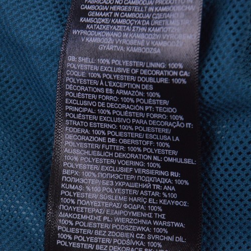 The North Face Hydrenaline Windwall corto XXL regolare blu corallo tasche cerniera - Foto 6 di 9