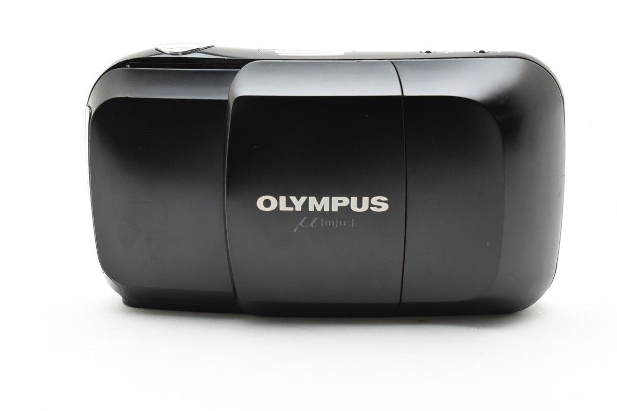 Olympus オリンパス mju af 黒 black NEAR MINT] Olympus μ mju Black AF Point & Shoot 35mm Film