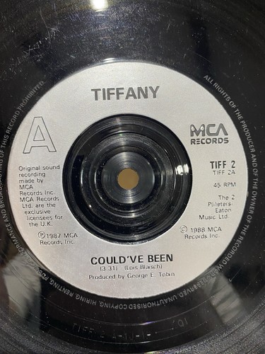 Tiffany - Could've Been - 7" Vinyl Single 1988 MCA Records TIFF 2 - Foto 3 di 4
