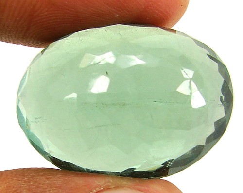 59.80 Ct Natural Green Fluorite Loose Gemstone Oval Cut Wire Wrap Stone - 28265 - Picture 2 of 2
