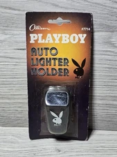 1985 Playboy Bunny Hard Plastic Lighter Case Sleeve Cover Holder Fits Bic NOS