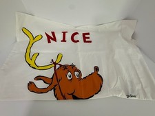 Pottery Barn Teen Grinch "NICE" Standard Pillowcase