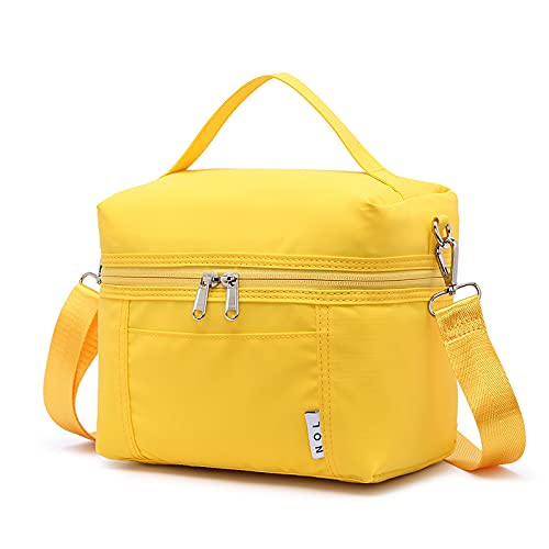  Insulated Lunch Bags for Women Cooler Bag Lightweight Nylon Small Yellow - Bild 1 von 6
