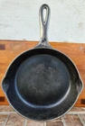Wagner No. 6 Cast Iron Skillet.  1056Z.         Stylized Logo.  Nickel Plated.