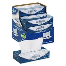 Angel Soft ps Ultra Facial Tissue, 2-Ply, White, 125 Sheets/Box, 10 Boxes/Carton
