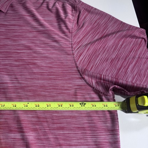 Men's Footjoy Performance Golf Polo Shirt Red Heather- XXL - Picture 4 of 6