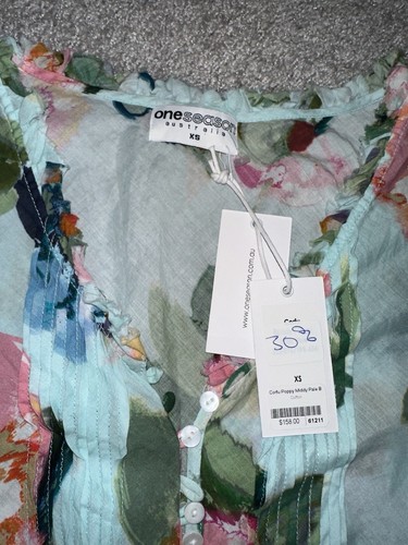 One Season Australia Corfu Midi Poppy Pale Dress Damen Gr.XS Neu mit Etikett - Bild 2 von 5