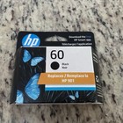 HP Ink cartridge 60 Black October 2026 sealed in box