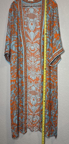 Maxi kimono Alice + Olivia Forever Yours Sienna Domino taille M/L *BEAU ! - Photo 8/13