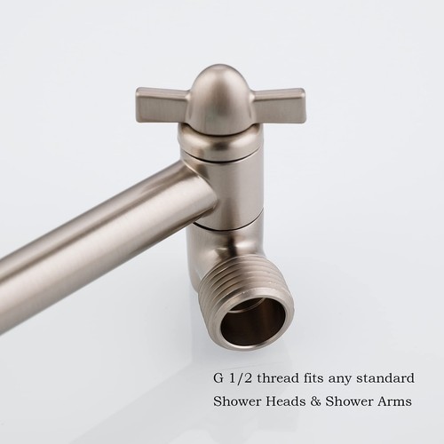 Shower Arm Extender, Adjustable Shower Arm for Shower Head, 10 Inch Universal... - Picture 6 of 6