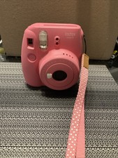 Fujifilm Instax Mini 9 Instant Film Camera - Flamingo Pink With Strap