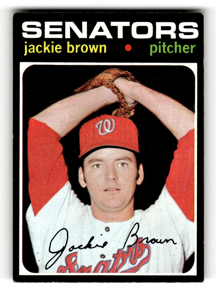 1971 Topps Washington Senators Jackie Brown #591 EX EXMT