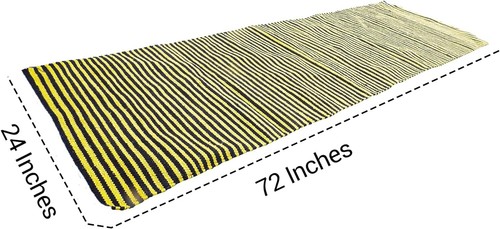 Eco-Friendly Organic! Yoga mat Fitness Yoga Mat Yellow Blue Hand Woven Thread - Picture 10 of 30
