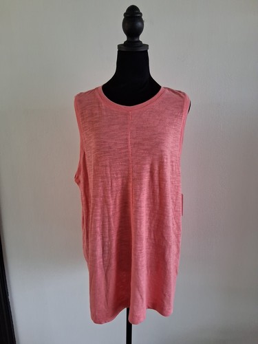 C.A.S.L.O.N Women's Active Top Size 2X In A Beautiful Coral Color.