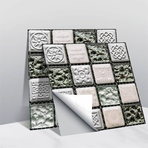 Self-Adhesive Wall 3D Mosaic A Tile Crystal Waterproof Sticker set 10pc of 3D - Bild 33 von 36