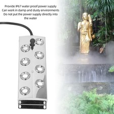 Ultrasonic Fogger 8 Head IP67 Water Proof 304 Stainless Steel Quiet Mist Maker