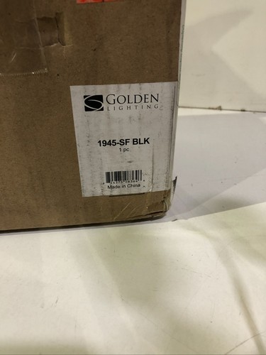 Golden Lighting 1945-SF BLK Axel 4-Light Matte Black Semi Flush Mount Light - Picture 3 of 3