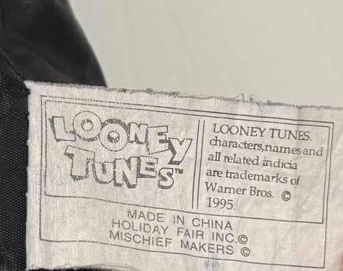 Looney Tunes Cherries Vintage Slouch Hobo Bag Purse Mischief Tote Bag Rare 1995 - Picture 4 of 8