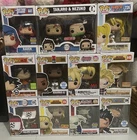 Funko Pop Lot 12 Anime DC Exclusives Naruto DBZ Demon Slayer Luffy + Protectors