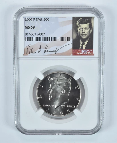 2006-P SMS Kennedy Half Dollar MS69 NGC Special Label