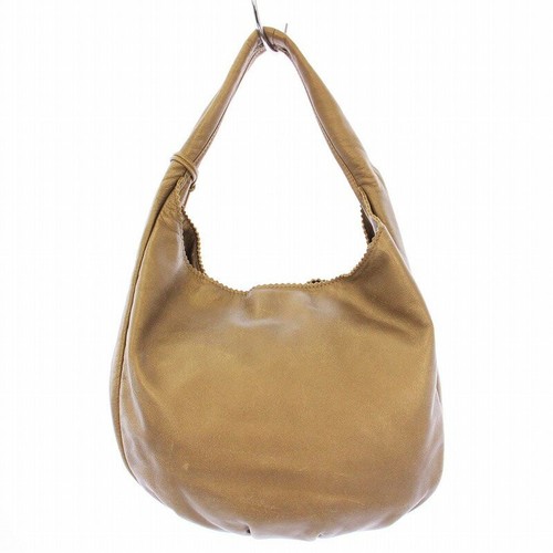 LOEWE Hand Shoulder Bag Tote Purse Anagram Leather Beige Authentic - Imagen 10 de 24
