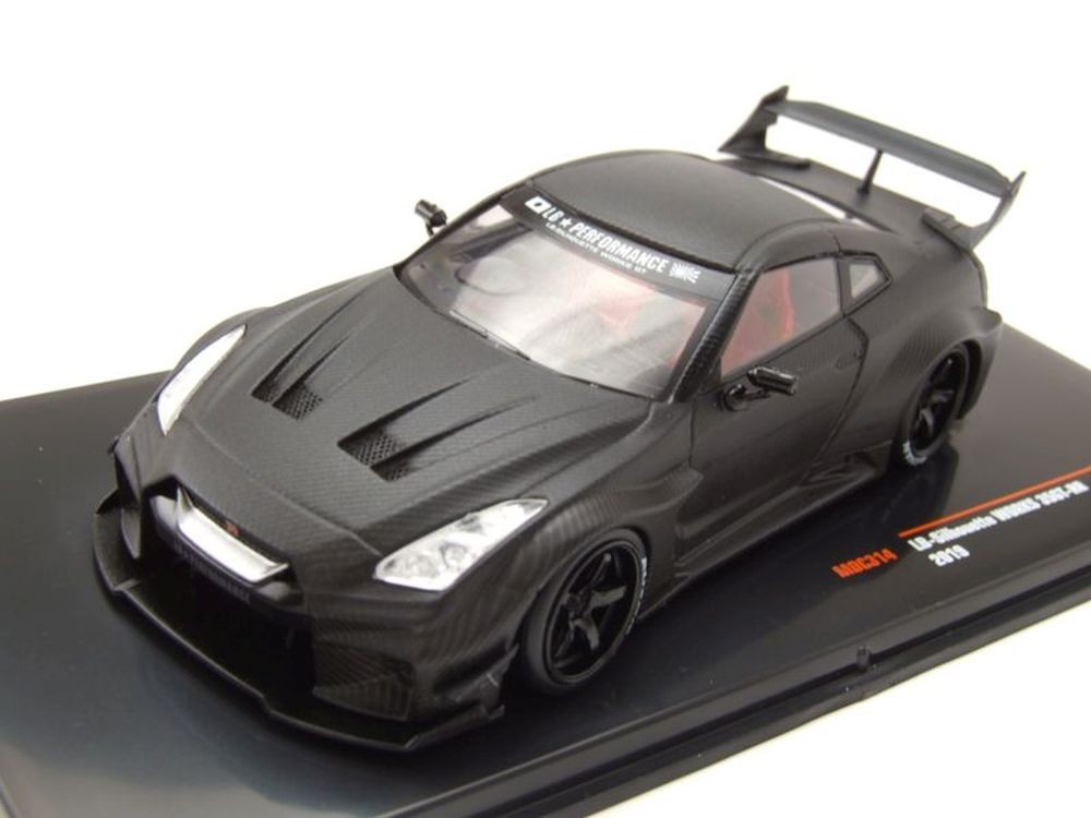 Nissan 35GT-RR LB-Silhouette WORKS GT R35 GT-R 2019 schwarz Modellauto 143 ixo 