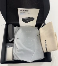 Fit King Hand Massager Heat Circulation Cordless-Black-open Box