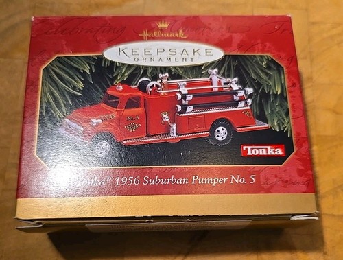 1999 Hallmark Keepsake TONKA 1956 SUBURBAN PUMPER NO 5 Die Cast Fire Truck w Box - Picture 11 of 11