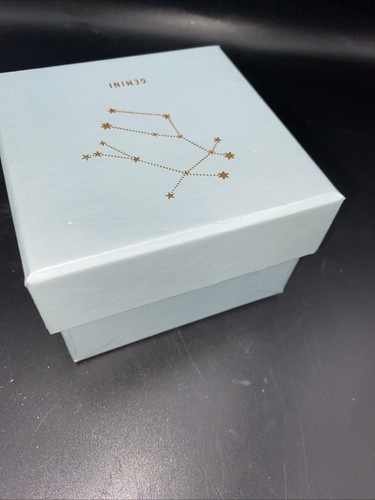 Fringe Studio Gemini  Zodiac Constellation  2Piece Go Ceramic Round Trinket Box - Picture 5 of 5