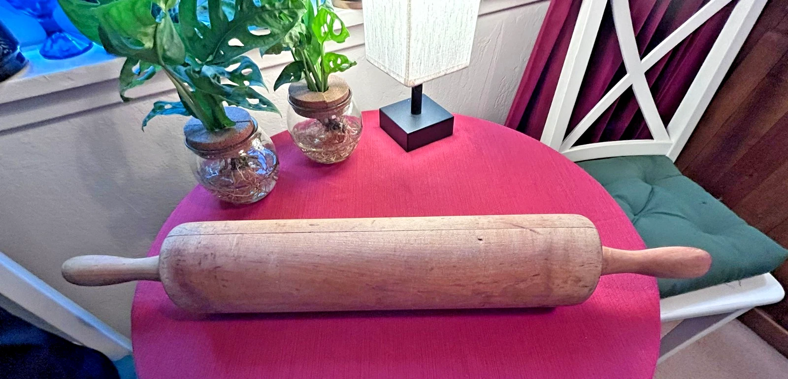 Vintage Wood Rolling Pin Primitive Farmhouse Décor Baking Rustic
Opens in a new window or tab